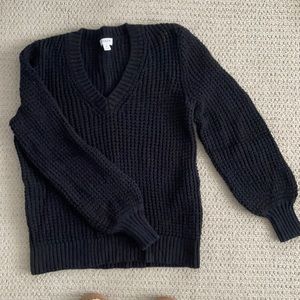 Black J. Crew chunky knit sweater